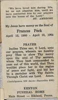 Peck, Frances